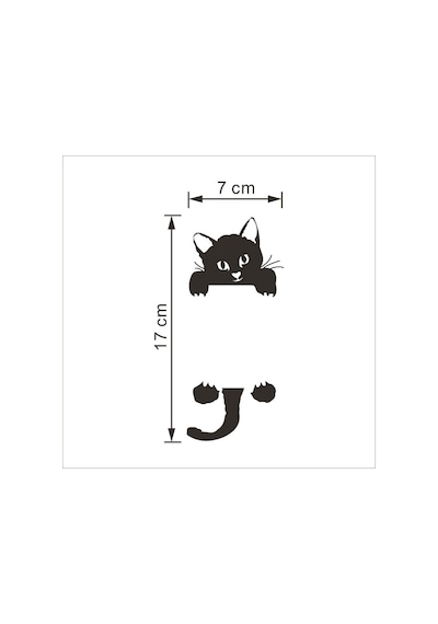 4 Adet Kedi Priz Sticker