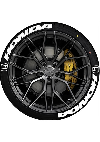 Honda Lastik Yazısı 31mm Büyük Boy Araç Lastik Stikeri Tüm La...
