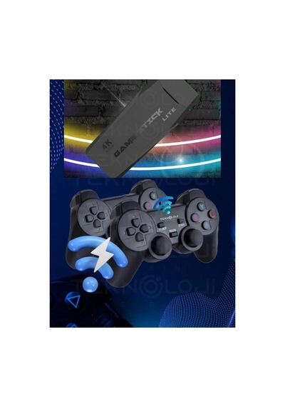 Gaming Atari 2.4g Uyumlu Kablosuz Çift Kol Atari Retro 20000 Oyun Game Stick