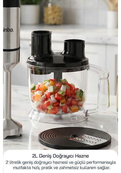Sinbo Shb-7533 1500w El Blender Seti 2l Doğrayıcılı Çift Çırpıcılı