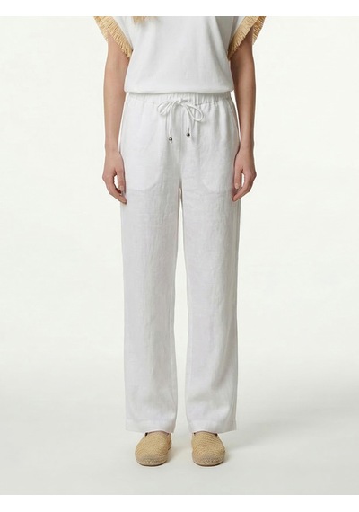Xint Beyaz %100 Keten Oversize Pantolon 201317