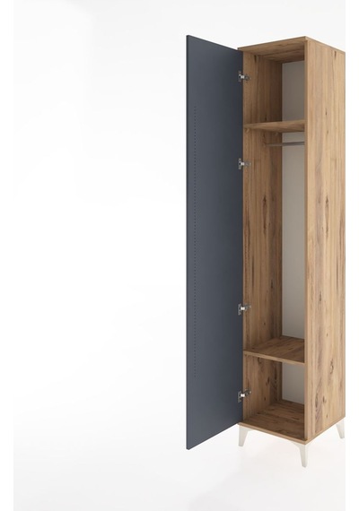 Hyperion Dolap 2 Raflı Tek Kapaklı Tek Askılı 44x44x221 Çam-a... Çam Hyperion Dolap 2 Raflı Tek Kapaklı Tek Askılı 44x44x221 Çam-a... Çam