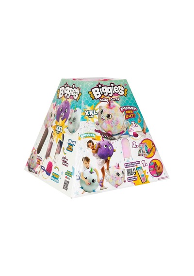 Biggies Şişme Peluş Unicorn Xxl Shiny Corns S2 Beyaz