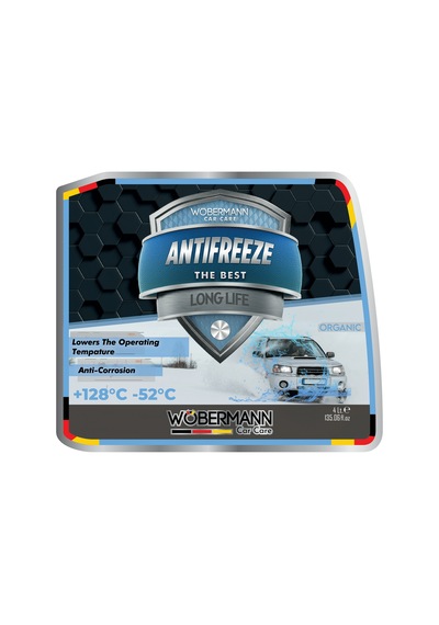 Wöbermann Mavi Antifriz 4 Mevsim Organik -52 C 4 Lt.