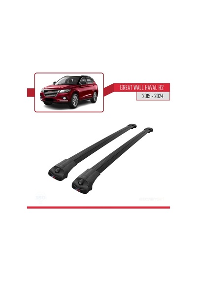 Great Wall Haval H2 2015 Ve Sonrası İle Uyumlu Ace-1 Ara Atkı Tavan Barı Siyah