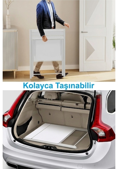 Bodo Metal Ayaklı Laptop Masası Katlanır Çalışma Masası Raflı Masa Katlanır Laptop Sehpası Siyah - Beyaz Bodo Metal Ayaklı Laptop Masası Katlanır Çalışma Masası Raflı Masa Katlanır Laptop Sehpası Siyah - Beyaz