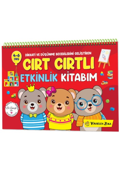 4-6 Yaş Zeka Kutusu Ve Cırt Cırtlı Kitap