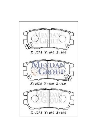 Mıtsubıshı Pajero 92/97 Arka Fren Balatası Disk 107,8x40x14 Daıwa - Fren Ve Ekipmanları