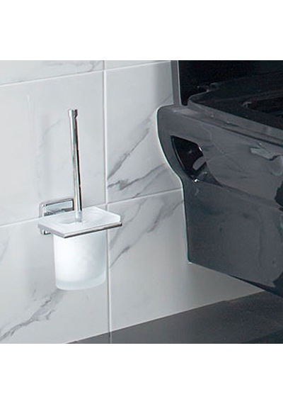 Çelik Banyo Klozet Fırçası Kumru Beyaz
