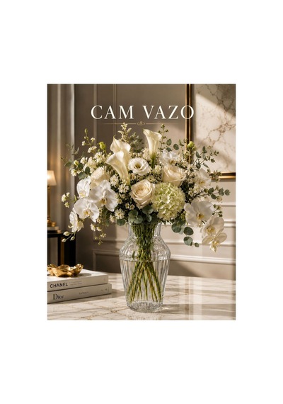 Şeffaf Cam Vazo Dekoratif Çiçek Vazosu Salon Masa Konsol Ofis Süsü