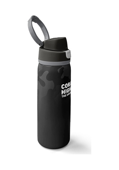 Coral High Siyah Kamuflaj Desenli Pipetli Ve Direkt İçim Çelik Termos 800 Ml 38516 Siyah - Gri