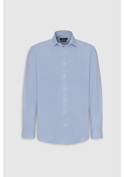 AC&Co / Altınyıldız Classics Erkek Acık Mavı Pamuklu Slim Fit Dar Kesim Çizgili Klasik Yaka Gömlek Acık Mavı AC&Co / Altınyıldız Classics Erkek Acık Mavı Pamuklu Slim Fit Dar Kesim Çizgili Klasik Yaka Gömlek Acık Mavı