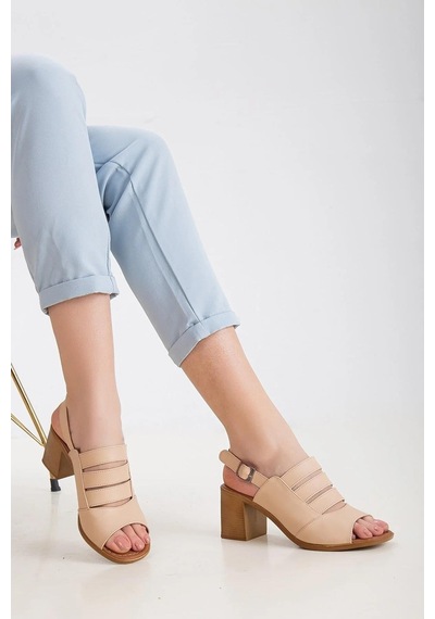 Walkenzo Frzn-2892 Kadın 7 Cm Topuklu Yazlık Ayakkabı 001