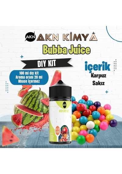 Bubba Juice Dıy Kit Karpuz Sakız Gıda Aroması %20 Oranda Aroma İçerir Hazır Değildir 100 Ml