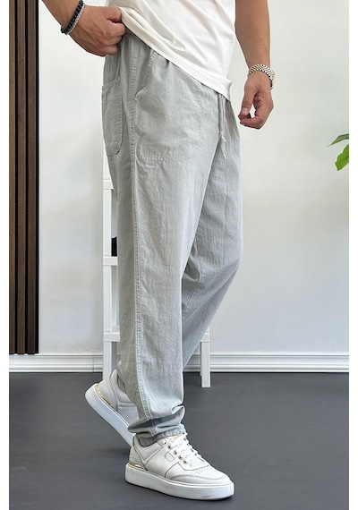 Edwoxmen Erkek Baggy Kalıp Pantolon Gri Edw130-gri Gri