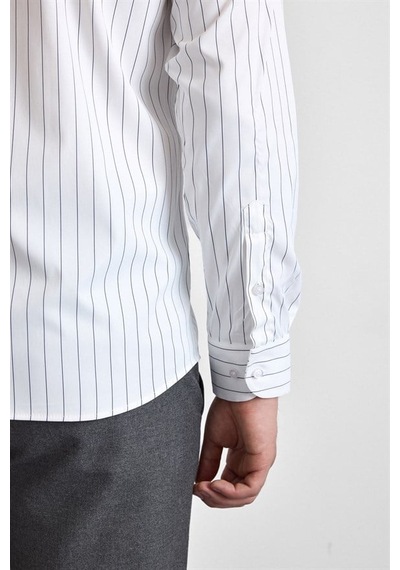 Süvari Lacivert Slim Klasik Yaka Casual Gömlek Gm1008400365-m09
