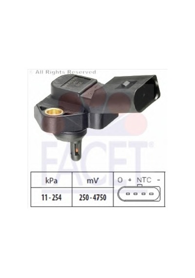 Vw Audı A3 1.8T Agu 96→ Map Sensörü 038906051 062906051 Facet