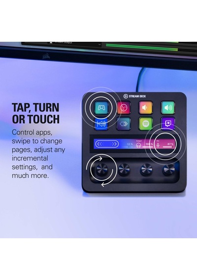 Elgato Stream Deck + Xlr Ses Mikseri Ve Denetleyici, Arka Xlr'den Usb'ye Mikrofon Arayüzü, Podcasting, Yayın, İç