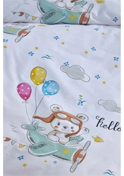 Bebek Nevresim Takımı Petty Flight - 100x150 CM Pamuk Çok Renkli