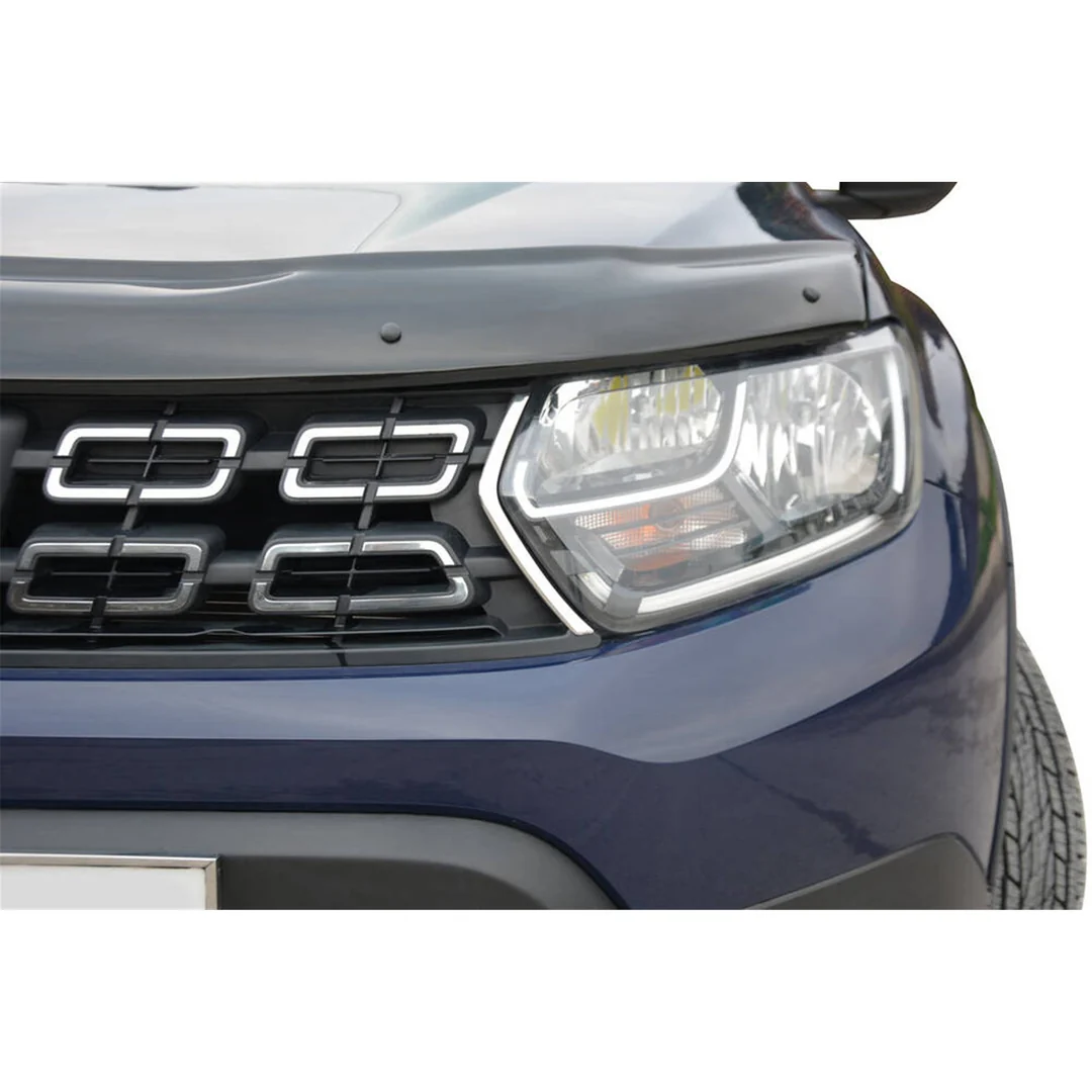 Dacia Duster Ön Panjur Çıtası - Krom 2 Parça 2018-2024 Arası