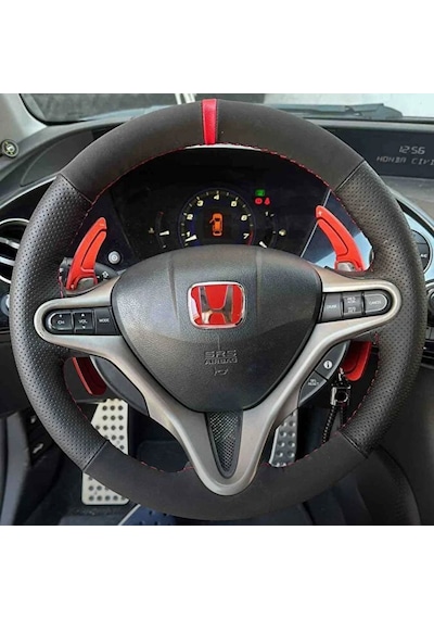 Honda Civic İes Makyajlı Fd6 Fb7 Fc5 Uyumlu 2006-2012/ 2012-2016 Kırmızı Direksiyon Logosu