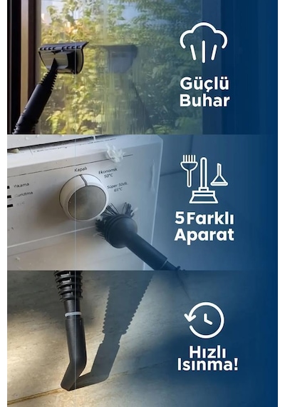 Torima CB-902A - CB-08C Ek Aparatlı Çok Amaçlı Buharlı Temizleyici Set