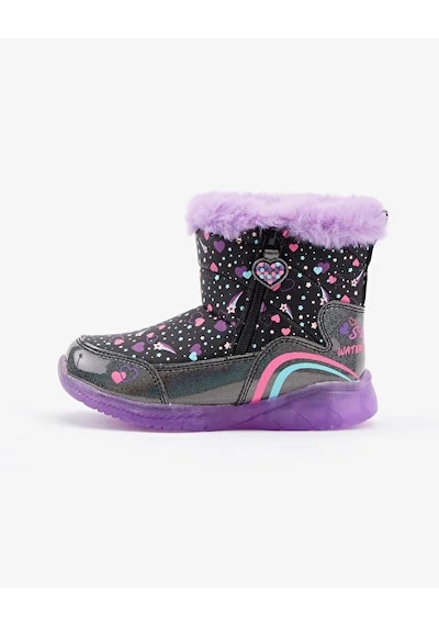 Skechers Illumi - Brights 302656n Bklv Kız Çocuk Siyah Işıklı Bot Karışık