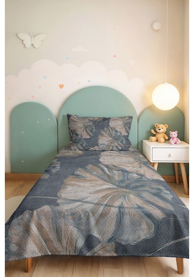 Mavi Yapraklı Botanik Dekoratif Pike Takımı - Bej Gri Tek Kişilik Kapitone Yatak Örtüsü 160x220 Cm Kırçıllı Amber Katmanı Mavi Yapraklı Botanik Dekoratif Pike Takımı - Bej Gri Tek Kişilik Kapitone Yatak Örtüsü 160x220 Cm Kırçıllı Amber Katmanı