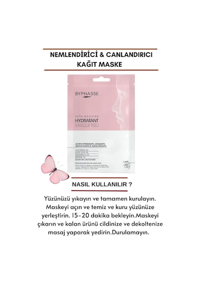 Byphasse Nemlendirici Ve Canlandırıcı Skin Booster Kağıt Yüz Maskesi