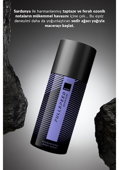 Full Speed Quantum Erkek Sprey Deodorant 150ml Üçlü Paket