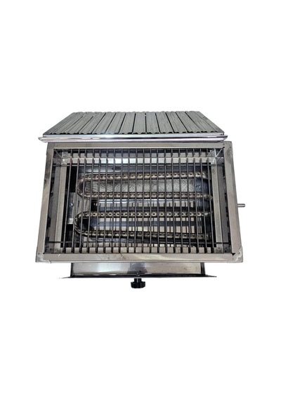 Esk Erçelik Lavtaşlı Tüplü Mangal Çift Brülor 55x35 Gri