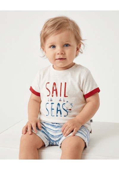 Caramell Bebek Takımı - 2 Li - Tke4100 - Sail Seas - Petrol Petrol
