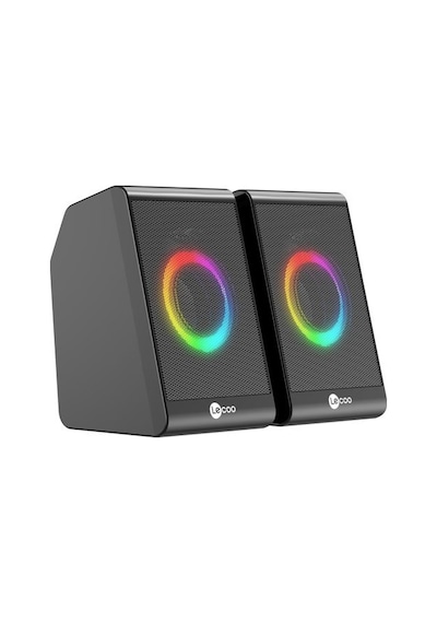 Lenovo Ds100 Lecoo 1+1 3w 2 Rgb Aydınlatmalı Usb Siyah Hoparlör