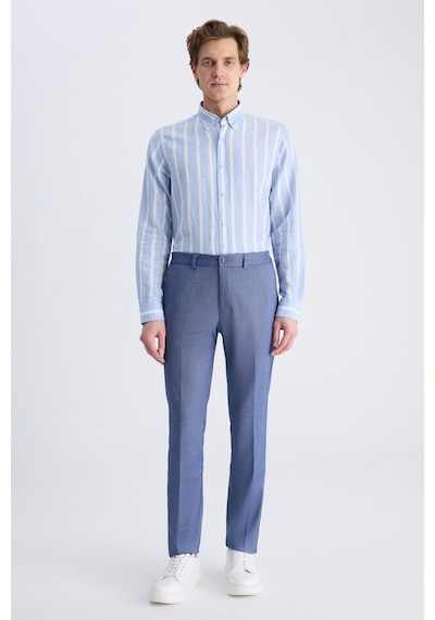 D's Damat Ds Damat Slim Fit Lacivert Armürlü Rayon Jogger Pantolon 2hc03s2053230 101