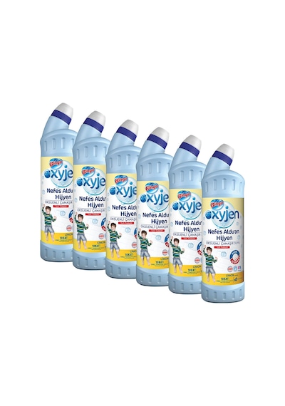 Bingo Oksijen Limon Kokulu Ekonomi Paket Çamaşır Suyu 6 x 750 ML
