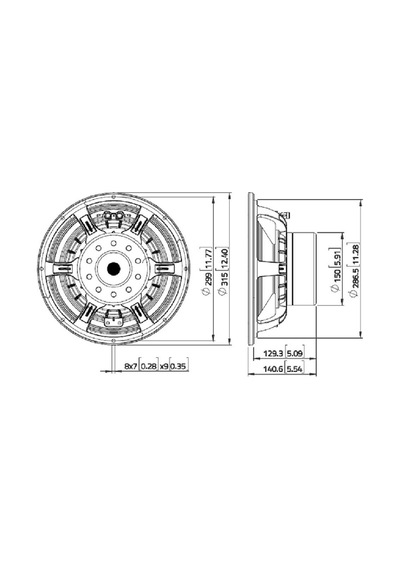 Lavoce Wan124.01 12" Subwoofer