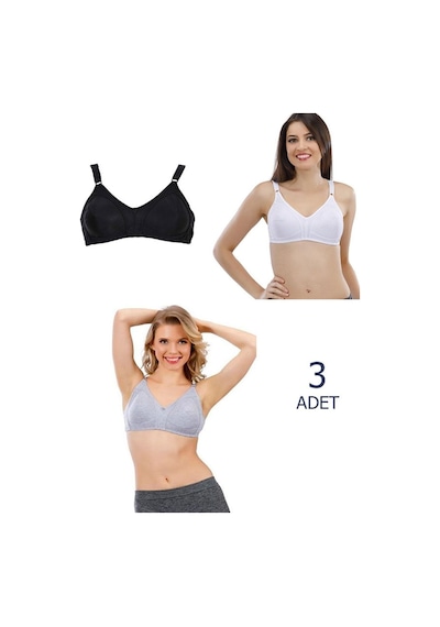 Liza Iç Giyim Kadın Penye Toparlayıcı 3'lü Paket Yeni Sezon Karışık