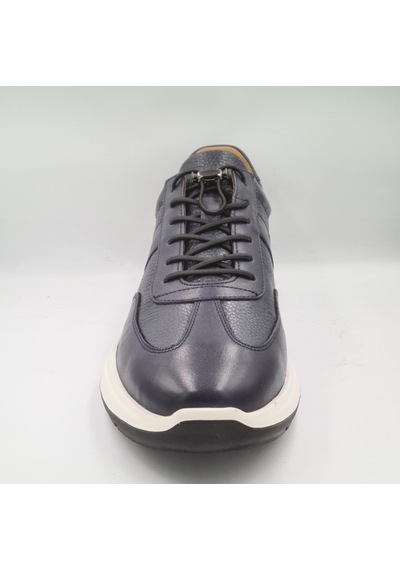 Libero 5223 Lacivert Hakiki Deri Erkek Günlük Sneaker Ayakkabı Lacivert