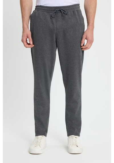 Tudors Erkek Regular Fit Klasik Kesim Beli Lastikli Bağcıklı Koyu Gri Jogger Pantolon-41774 Koyu Gri