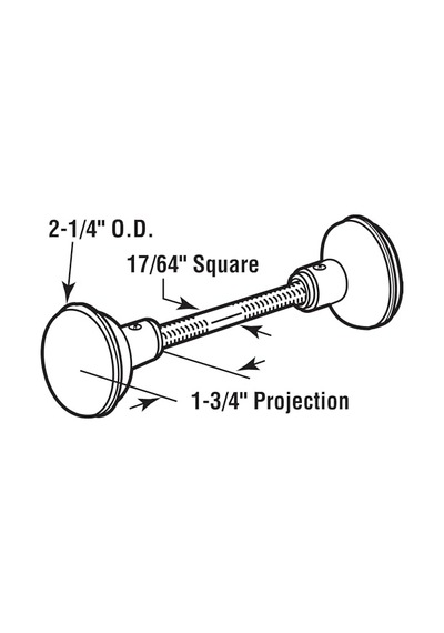 Brs W Spndl E 2280 Products Doorknobs E 2280