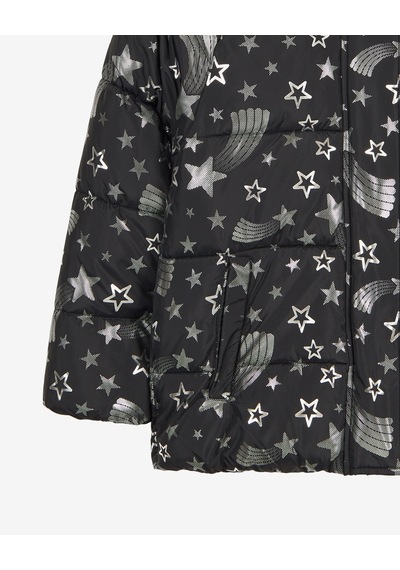 Skechers G Puffer Halley Jacket Büyük Kız Çocuk Siyah Mont Sk2620131-3817