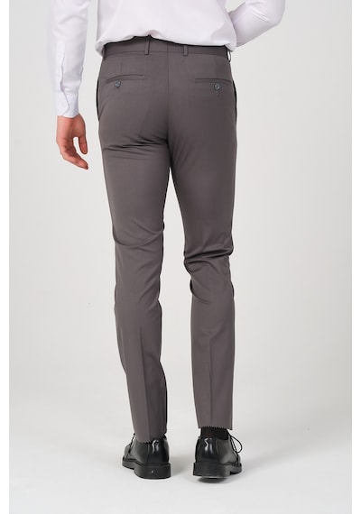 Slim Fit Erkek Kumaş Pantolon Gri