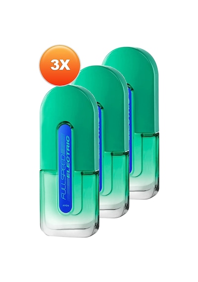 Avon Full Speed Electric Erkek Parfüm EDT 3 x 75 ML