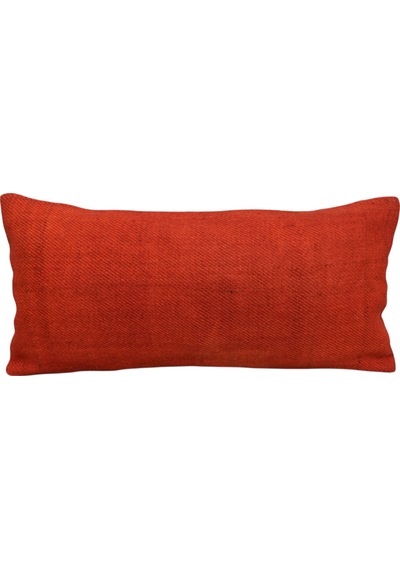 Zehra Abla Halı Yeni El Dokuma Dekoratif Lumbar Kilim Kırlent Yastık Kılıfı 6605 Çok Renkli