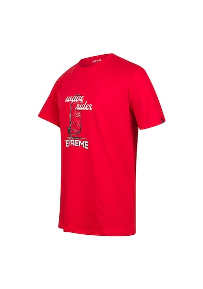 2as Alex Baskılı Erkek Sıfır Yaka T-shirt 042 Kırmızı