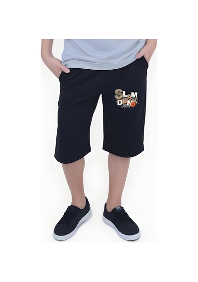 Fyk Kids Erkek Çocuk Yazlık Slam Dunk Baskılı Alt-üst Takım Gri