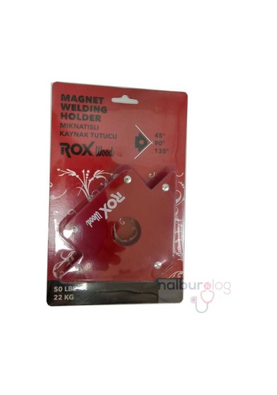 Rox Wood 0072 Manyetik Açılı Kaynak Tutucu Mıknatıs Gönye 50 Lbs