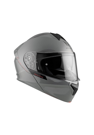 Mt Genesis Sv Solid A12 Parlak Gri Çene Açılır Motosiklet Kaskı Nardo Gri