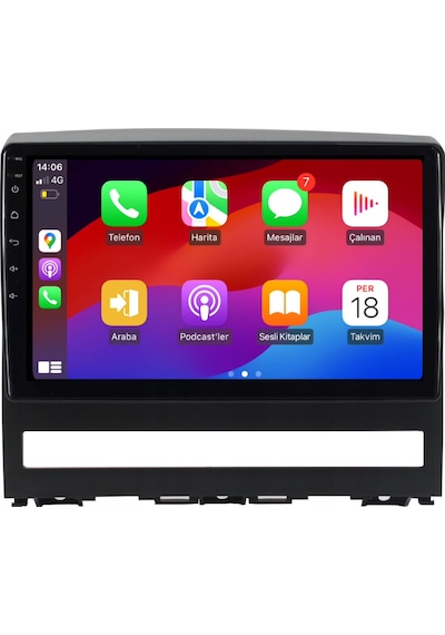 Fiat Albea Araç Multimedya Android Ekran Carplay Navigasyon Double Teyp 4+64 9" 05-12 Black Cadence