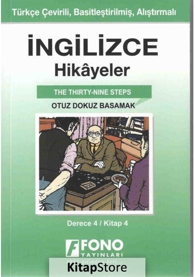 Otuz Dokuz Basamak-İngilizce Hikayeler Derece 4 Kitap 4- Fono Yayınları